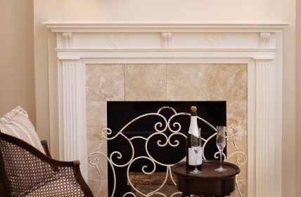 Decorative fireplace by Top Level Handymen, LLC